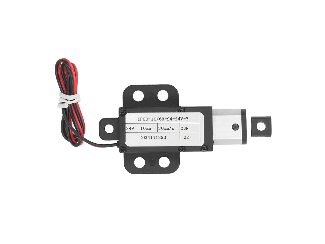 Actuador Linear Elétrico Mini 24v 10mm De Carreira 20n 30mm/s Impermeável Para Braços Robóticos Móveis