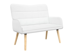 Sofá para 2 Pessoas Branco 115 X 61 X 87 Cm Tecido MAISON EXCLUSIVE