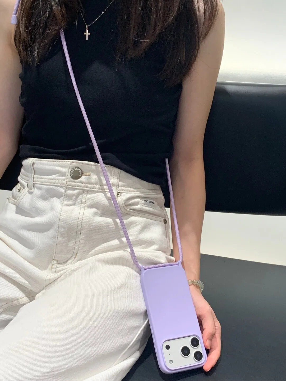 Capa De Celular Em Silicone Líquido (roxa) Para Iphone 15 Pro, Capa Protetora Fosca Macia À Prova De Choque.