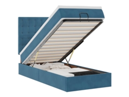 Ottoman Bed, Ottoman Beds Vidaxl Azul Veludo (90 X 200 Cm)