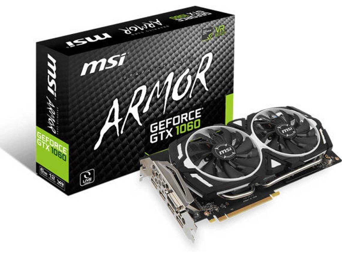 Placa Gráfica MSI NVIDIA GTX1060 ARMOR 6GB DDR5