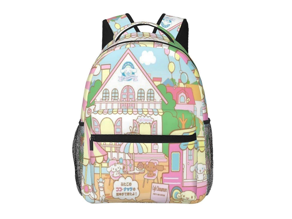 Mochila De Estudante Cinnamoroll D189, Leve E Durável, À Prova Dágua E Com Alça De Ombro Ajustável. Olysi Shop