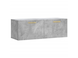 Armário de Parede Derivado Madeira Cinza Cimento MAISON EXCLUSIVE (100x36,5x35 cm)