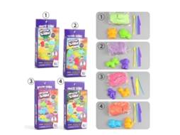 Primerox conjunto de Areia de Brincar Infantil Colorida Segura com Moldes de Animais 5.3oz