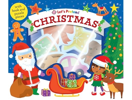 Livro Lets Pretend Christmas de Roger Priddy (Inglês - Capa Dura)