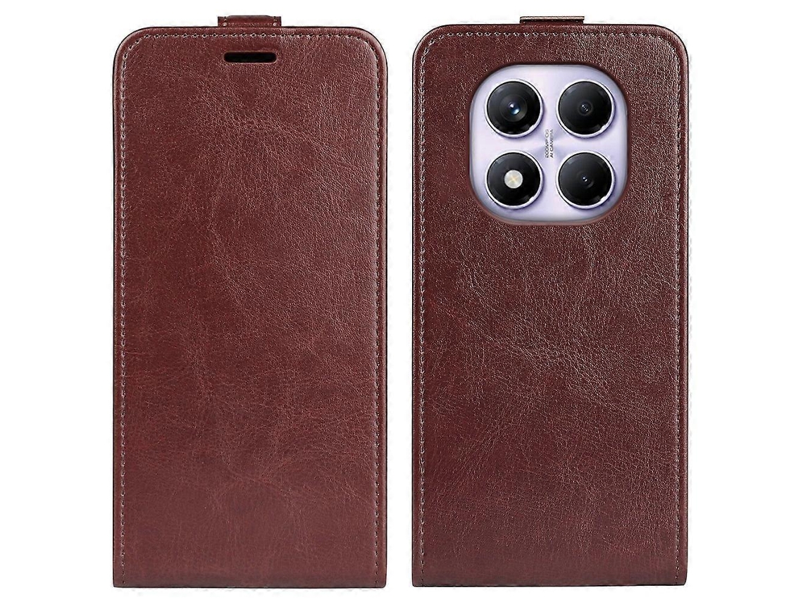 Capa De Couro Com Compartimento Para Cartão E Flip Vertical Para Xiaomi Redmi Note 14 Pro 4g