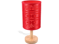 Abajur De Mesa Vermelho Lifkome Para Quarto, Estilo Delicado Em Ferro E Tecido, Cria Uma Atmosfera Aconchegante, Ideal