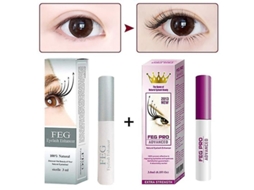 Líquido de Crescimento de Cílios Natural Feg Pro Alongamento e Cuidado com Cílios