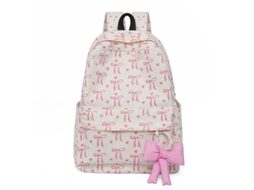 Mochila Escolar Com Laço (branca)