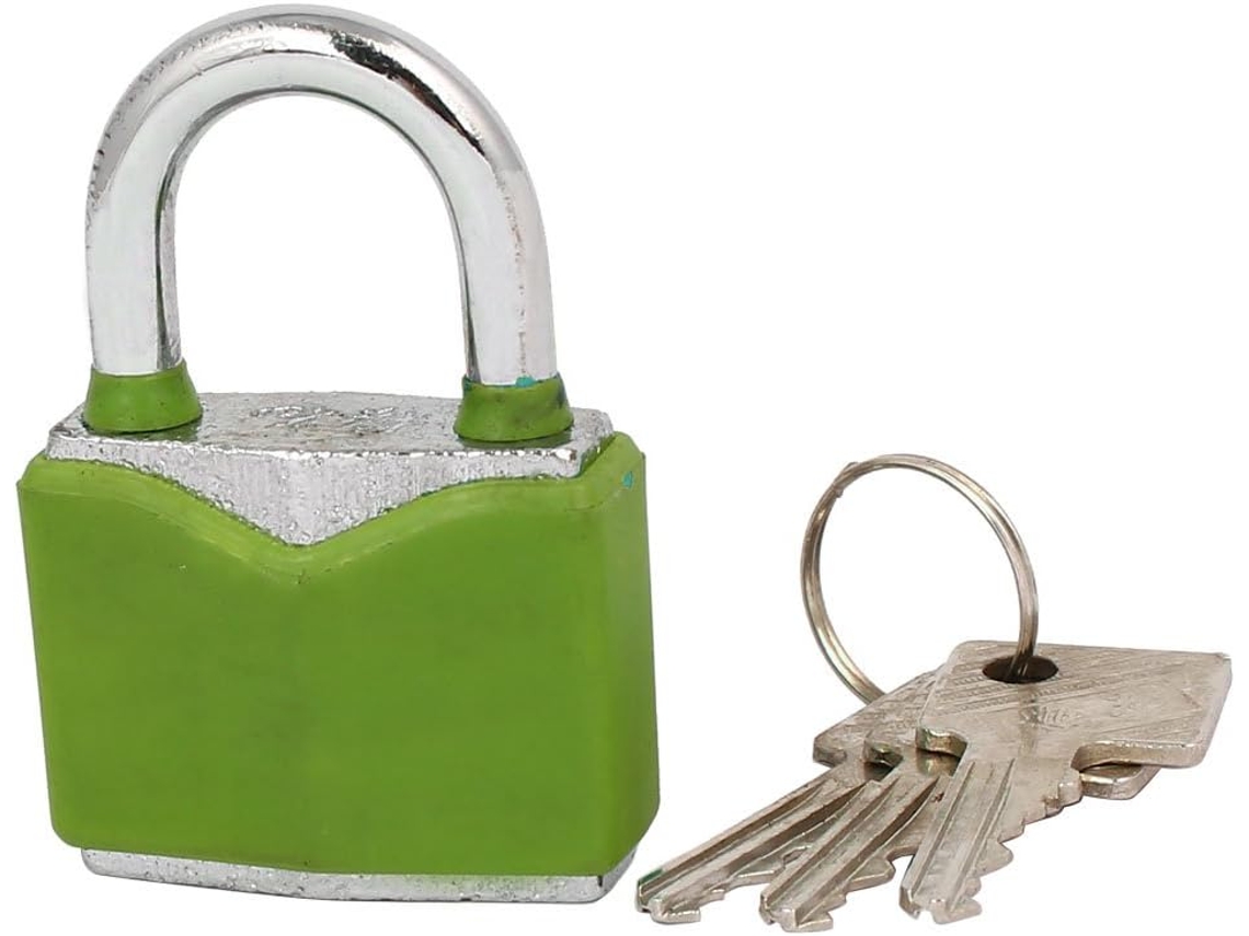 Cadeado de Segurança para Caixa Joias/armário com Fechadura, 61x43x19mm, Chaves CHABERLU