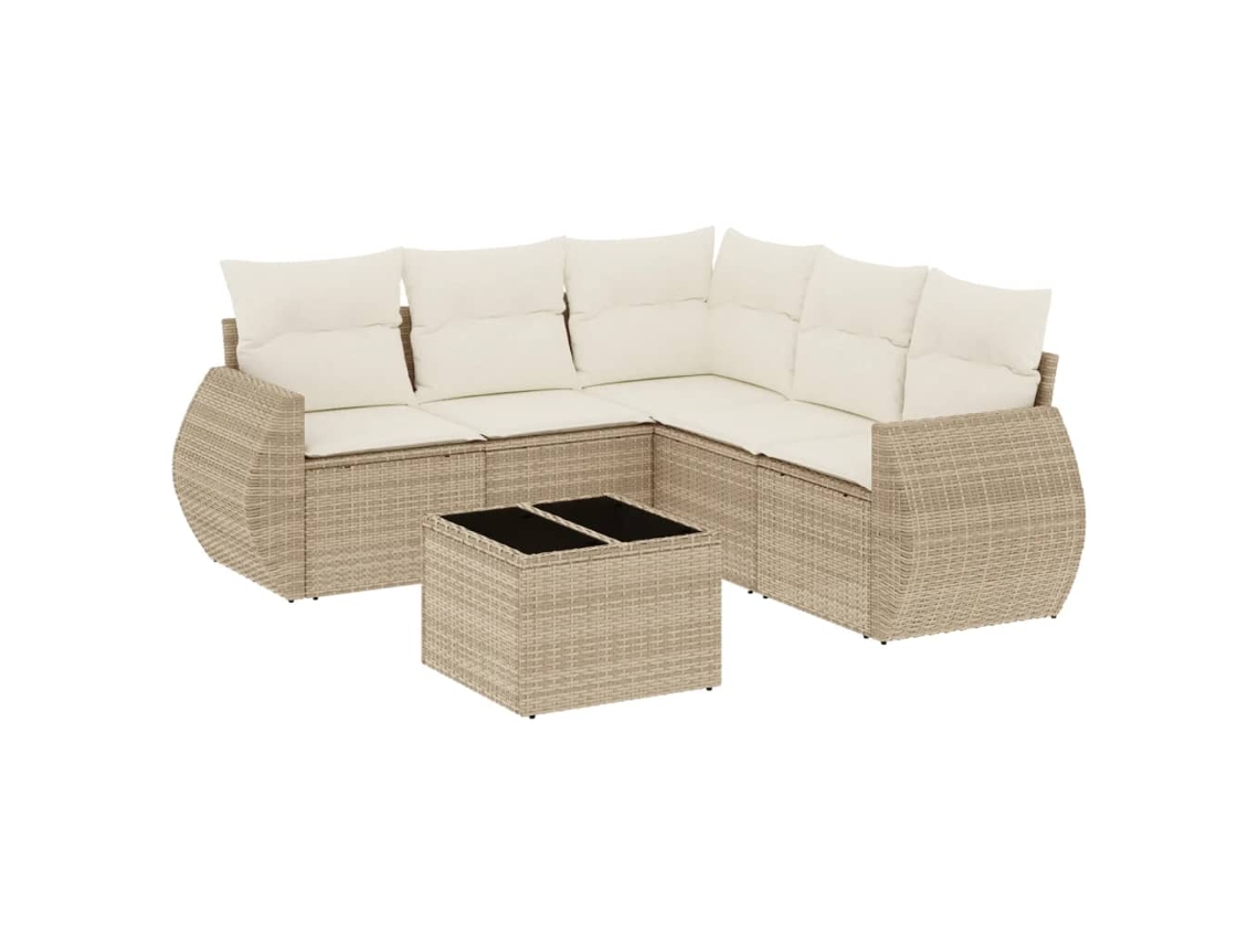 Garden Sofa Set, Garden Sofa Sets Vidaxl Bege Rattan / Vime (n/a)