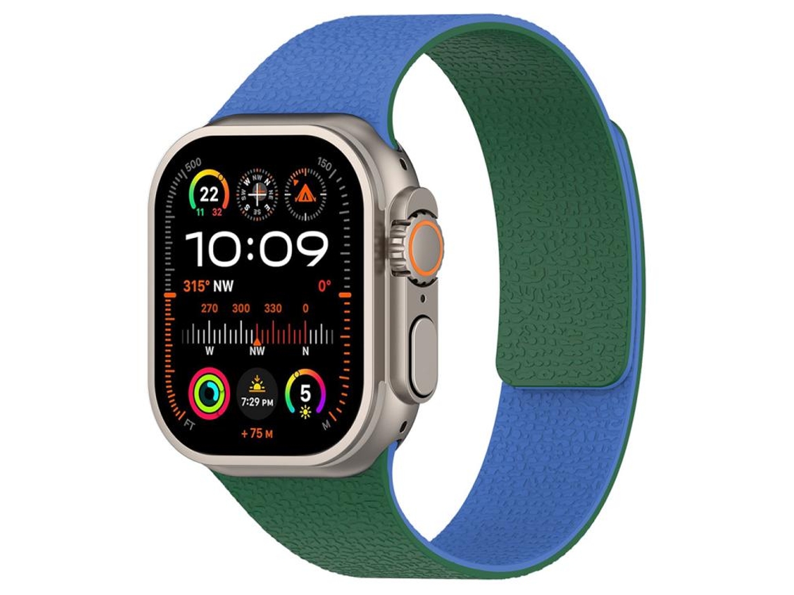 Bracelete Apple Watch Nylon Ondulado Fecho Magnético Bordô XIAOMOYU