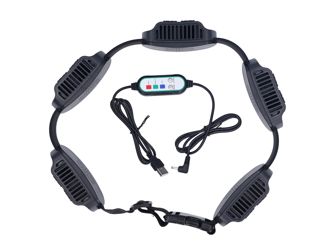 Aetheria ventilador de Cintura Portátil 3 Velocidades 6000rpm Ventilador Corporal para Trabalho Ao Ar Livre Acampamento Pesca