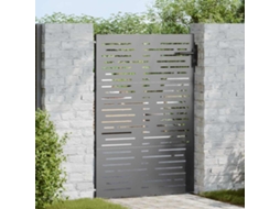 Vidaxl Portão De Jardim 85 X 150 Cm Preto Trancável