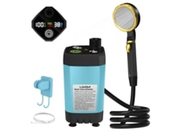 Pump de Chuveiro Portátil Camping com Display Digital