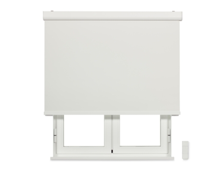Estore de Rolo VIEWTEX Motorizado (135x190cm - Poliéster - Branco)