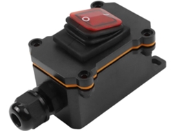 Interruptor Basculante À Prova D Água Ip65, 12-24v, 220v, 16a, 250v, Em Pa66 Retardante De Chamas E Abs, Com Botão Liga