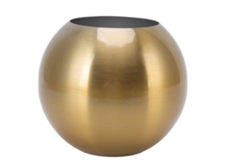 Vaso redondo Baok, estilo nórdico moderno, aço inoxidável, pequeno vaso para flores, decoração para sala de estar, escritório, mesa, dourado antigo