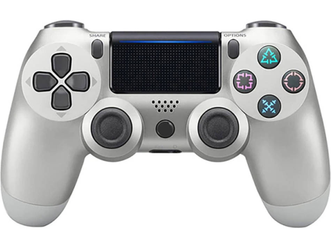 Comando KLACK compatível com PS4 DoubleShock 4 Prateado (Bluetooth - Wireless)