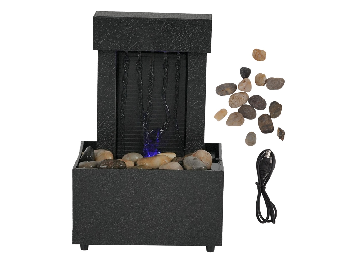 Fonte Mesa Com Luzes Led Mudanças De Cor Para Decoração