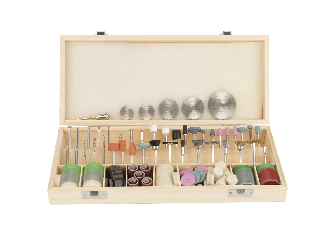 Kit De Acessórios Laxiscreed Com 242 Peças Para Ferramenta Rotativa – Corte, Gravação, Polimento E Perfuração Diy