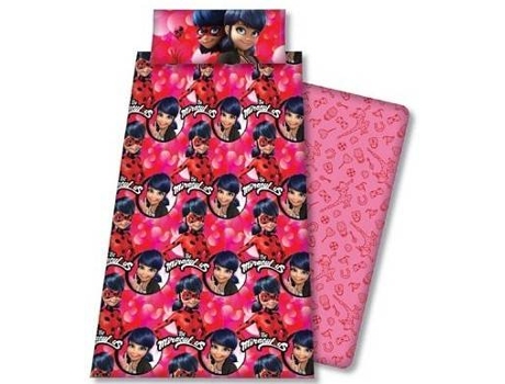 Conjunto de Lençois ASDITEX S.L. Ladybug (Rosa - Algodão - 90 cm)