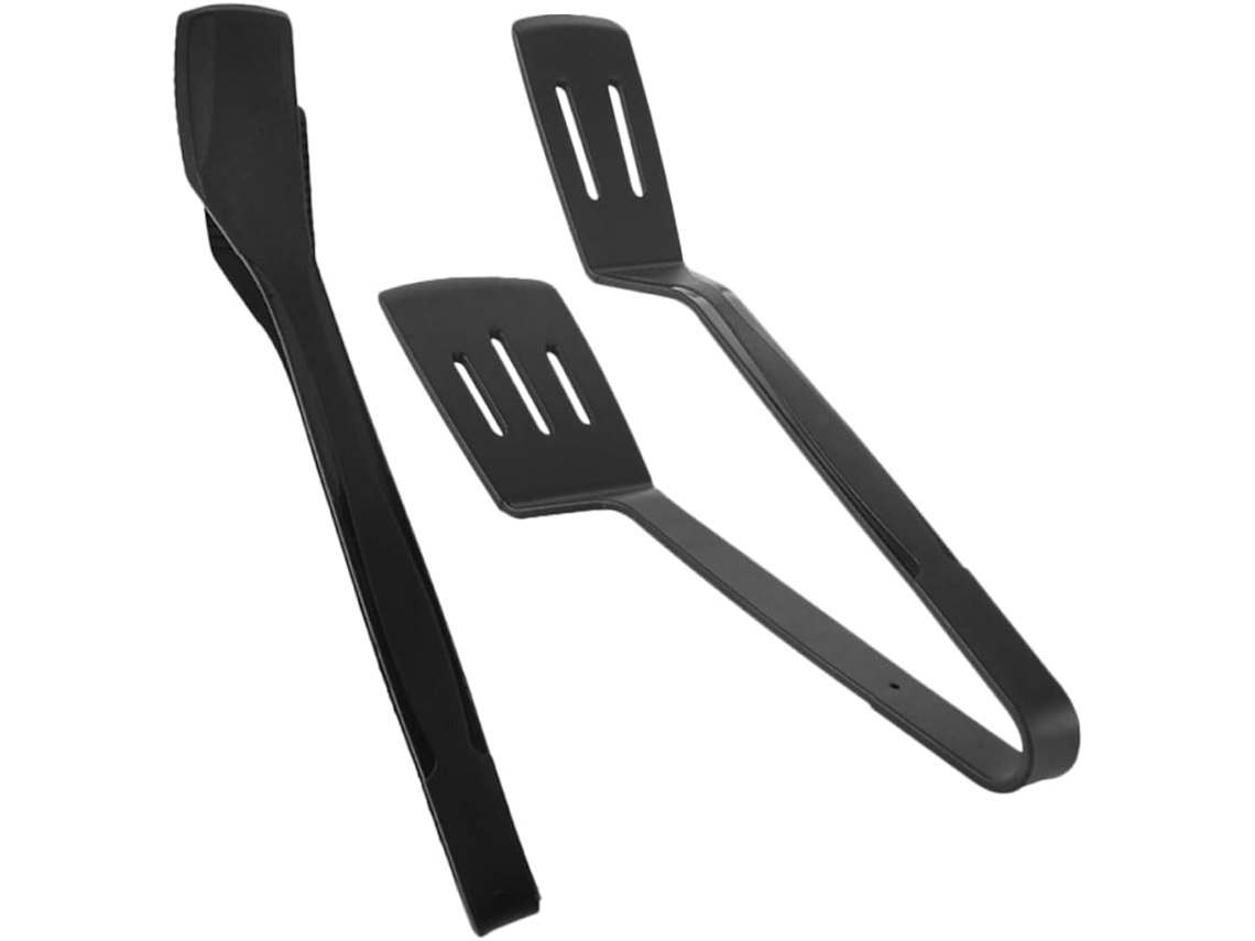 Conjunto De 2 Espátulas E Pinças Para Churrasco, Pinças De Cozinha Multifuncionais, Espátula De Silicone Para Virar