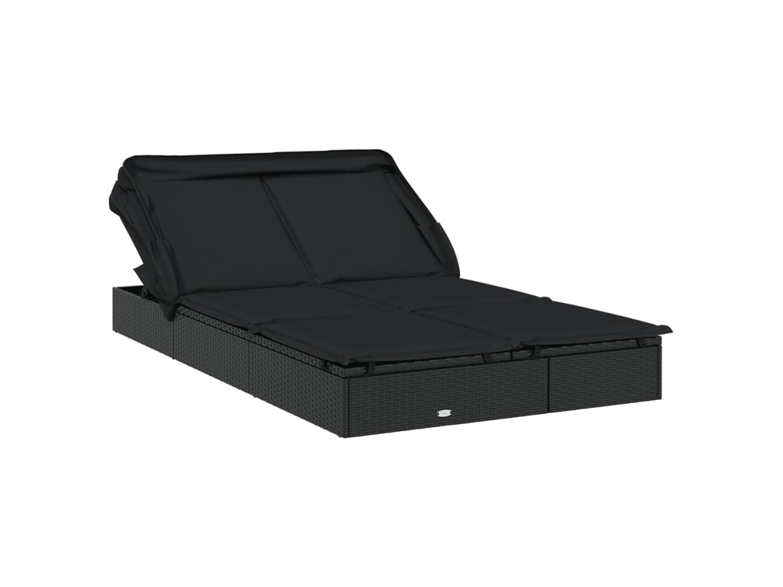 Sunbed, Sunbeds Vidaxl Preto Rattan / Vime (n/a)