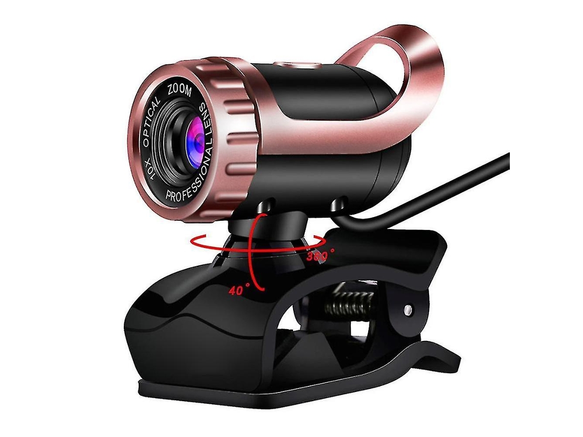 Webcam Usb Hd Com Clipe E Microfone Para Computador Desktop E Laptop Brilvibera