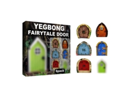 Ats set de 6 Portas de Fadas Miniaturas Kit de Manualidades para Jardim Decoração Infantil Presente