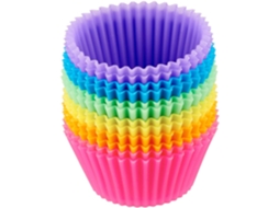 Cápsulas De Silicone Reutilizáveis Para Assar Pacote Com 12