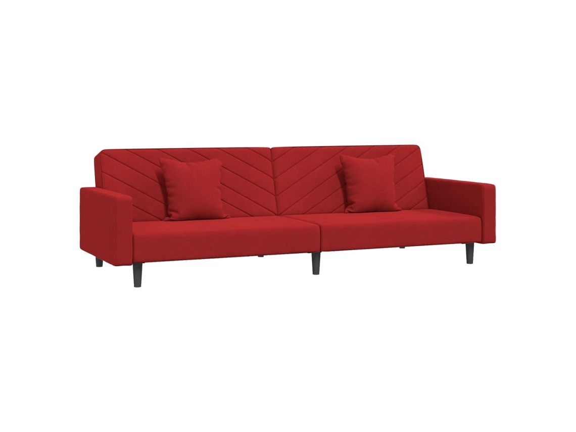 Sofa Bed, Sofa Beds Vidaxl Vermelho Veludo (n/a)