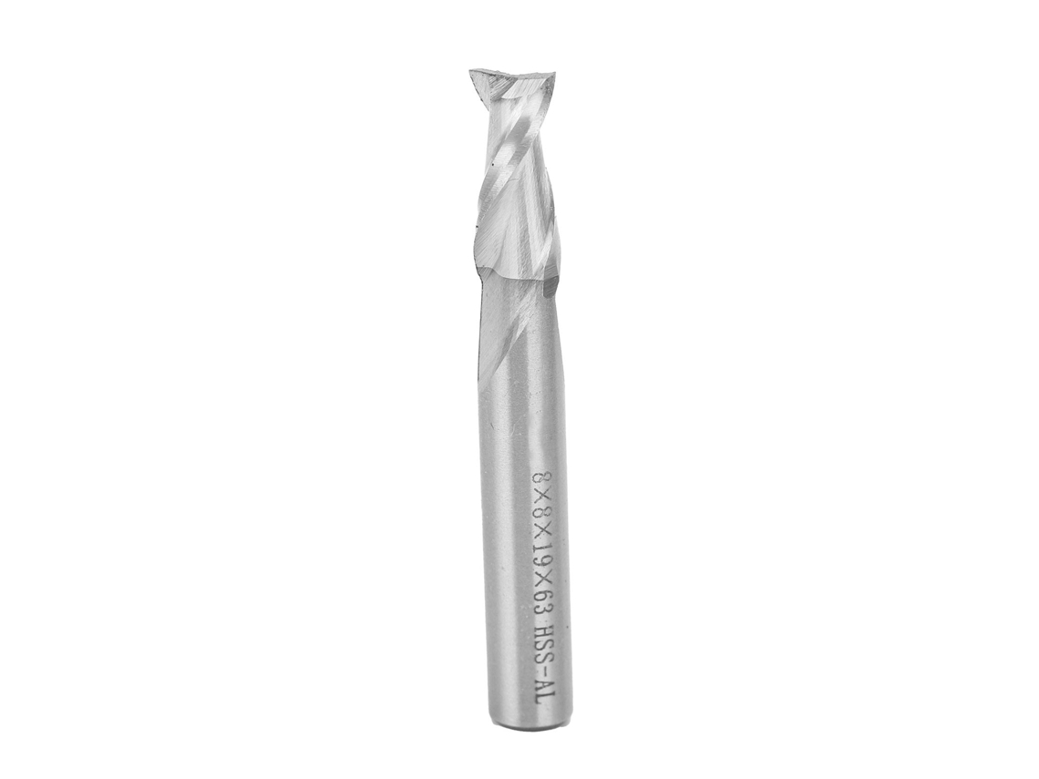 Laxiscreed Fresa De Aço Rápido Para Cnc Com Furação Em Espiral De 2 Pás E Apoio Recto