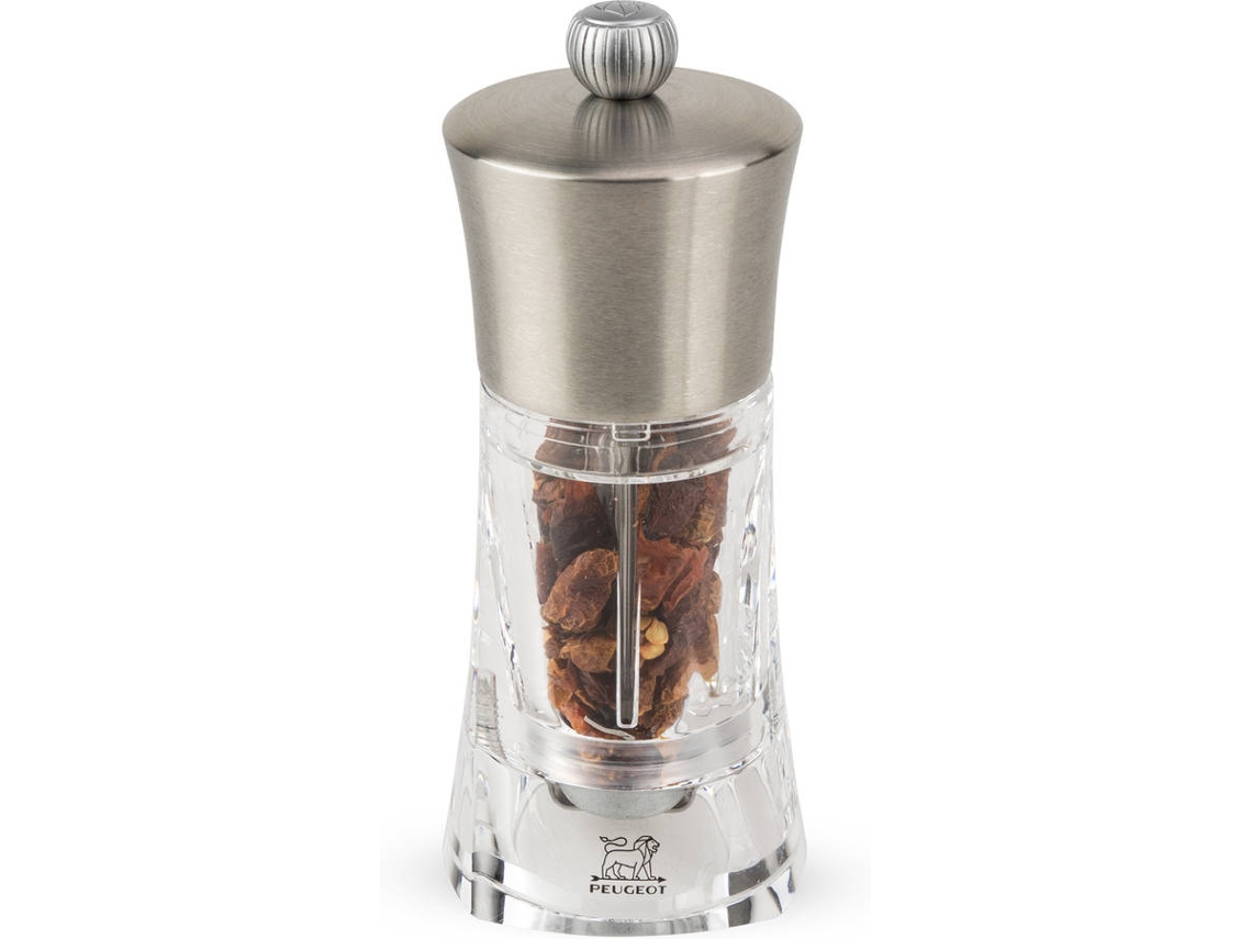 Moinho de Pimenta PEUGEOT (Transparente - 14 cm - Acrílico, Aço Inoxidável)