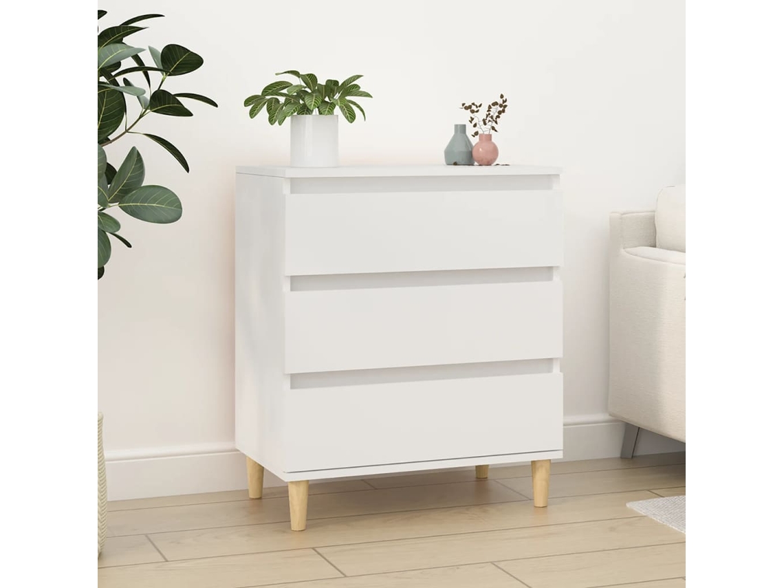 Vidaxl Aparador 60x35x70 Cm Derivados De Madeira Branco