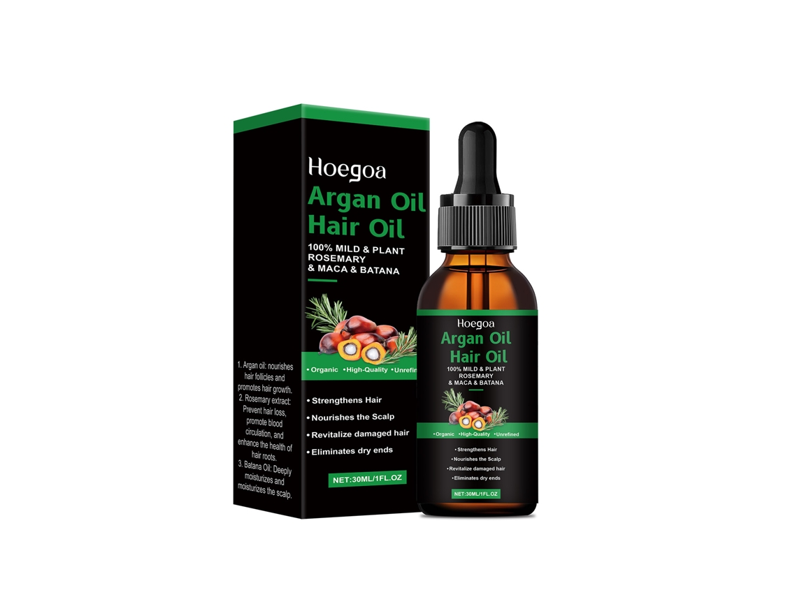Óleo de Cabelo Argan Marroquino Hoegoa Nutre