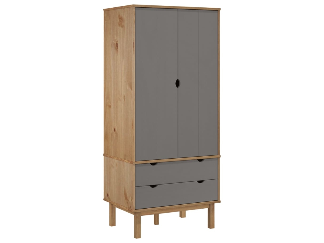 Conjunto 1 Wardrobe, Wardrobes Vidaxl Cinzeto Madeira De Pinho (n/a)