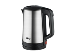 Chaleira elétrica Slowmoose de aço inoxidável de 2,3 L e 1800 W com função de fervura rápida, base de alimentação separada e desligamento automático.
