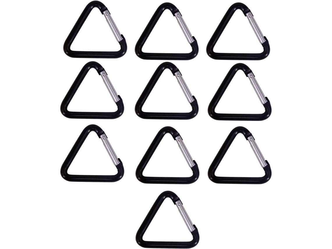 Mosquetão triangular para escalada, montagem de equipamentos e