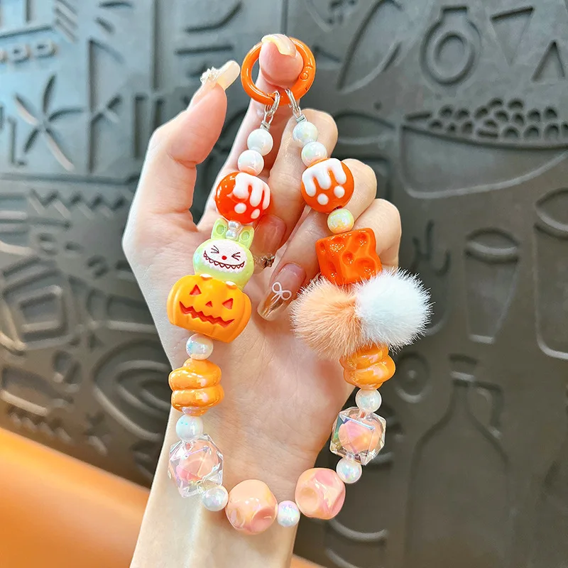 Novo Chaveiro/pingente Para Celular Com Bolinhas De Lã Kawaii, Estilo Desenho Animado, Para Meninas (fmy)