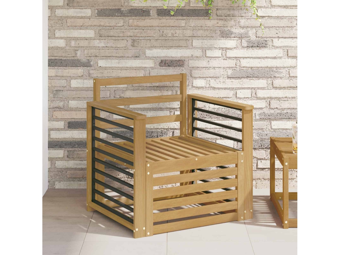 Vidaxl Conjunto De Sofás Para Exterior Madeira Sólida De Acácia Branco