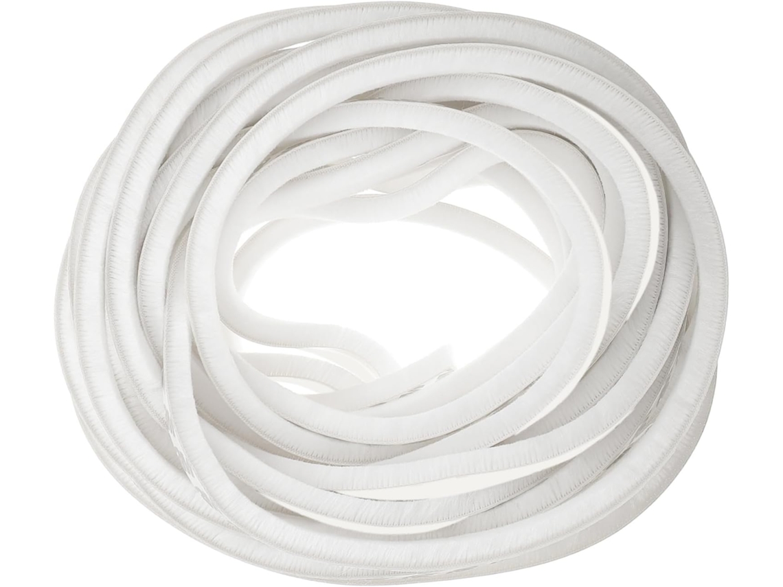 Fita De Vedação Autoadesiva Para Portas E Janelas, 9x9 X 10 Cm, Feltro Branco