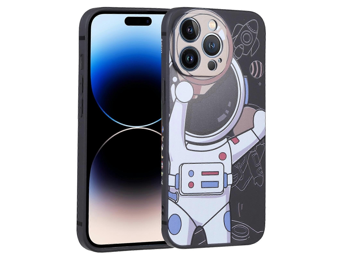 Capa De Celular Com Binóculos Spaceman Para Iphone 14 Pro Max