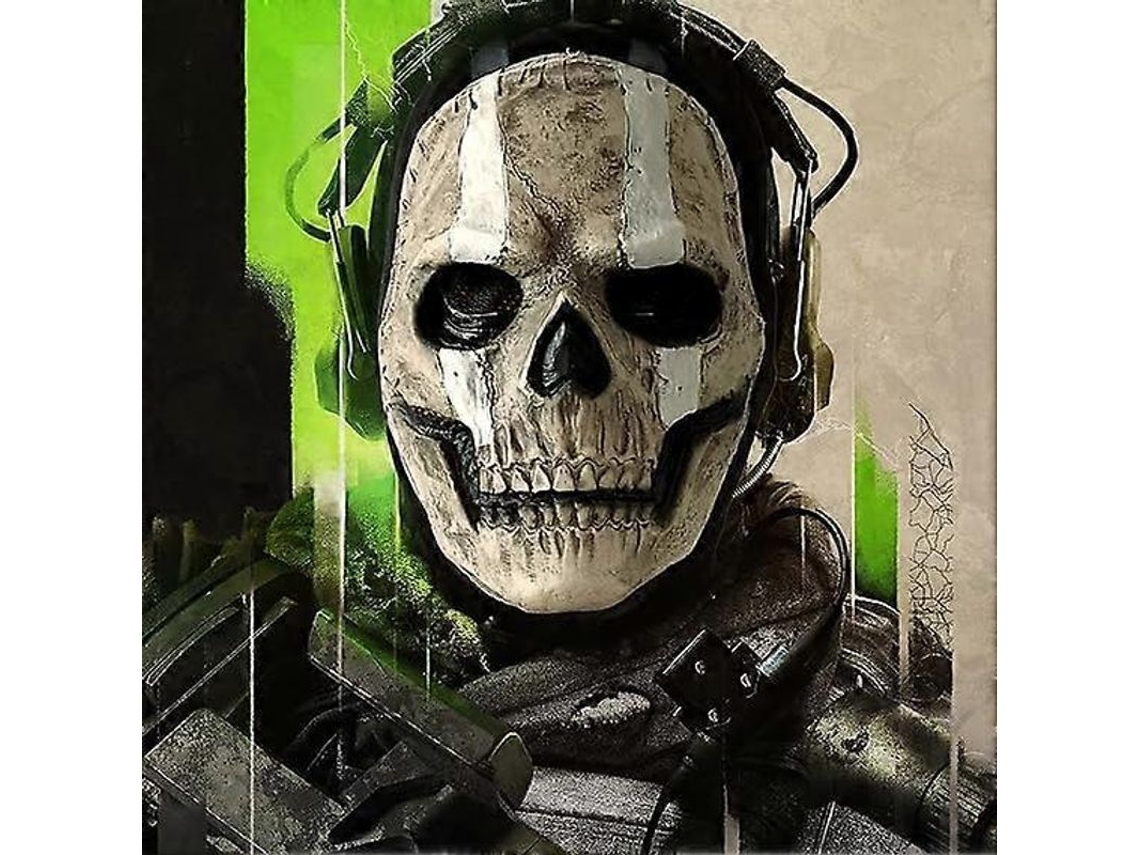 2026 máscara Skull Ghost Call Of Duty para Halloween Cosplay Unissex Traje Assustador