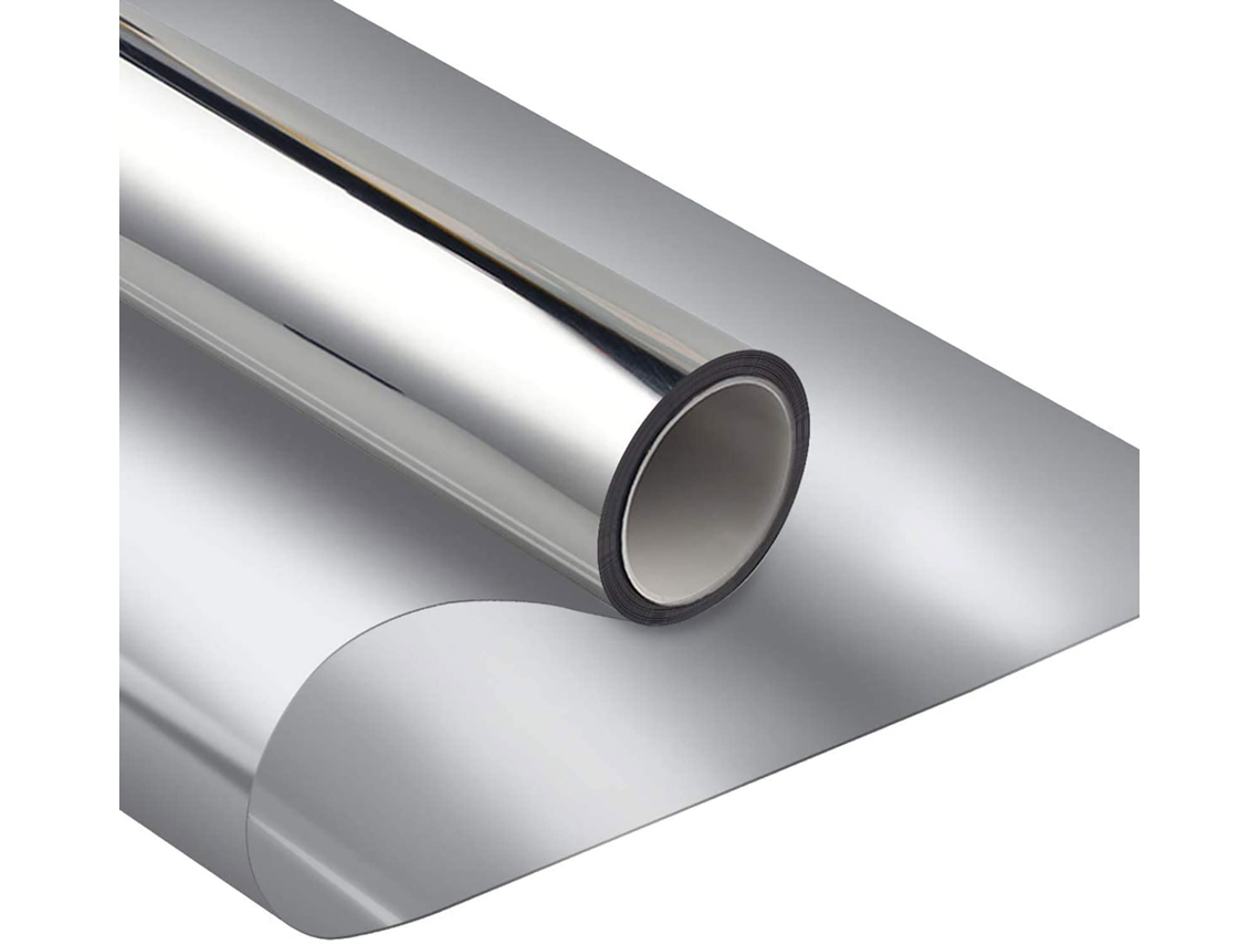 Película Para Janela Com Efeito Espelhado, Autoadesiva, Proteção Solar, Anti, Uv, Proteção Térmica, Película Estática Para Janela(prata