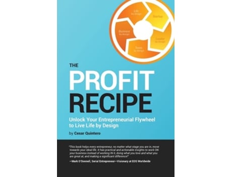 Livro The Profit Recipe: Unlock Your Entrepreneurial Flywheel to Live Life by Design de Cesar Quintero ( Inglês )