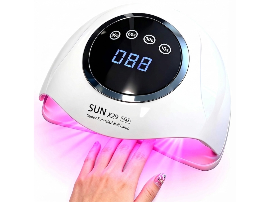 Secador Portátil Uv‑led Profissional 500w,90 Lâmpadas Led,sensor Inteligente,4 Temporizações,para Salão E Uso Doméstico,branco