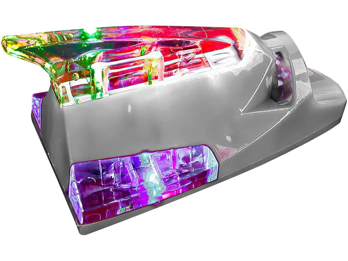 Luz de advertência em formato de cachimbo para carro, lâmpada intermitente.