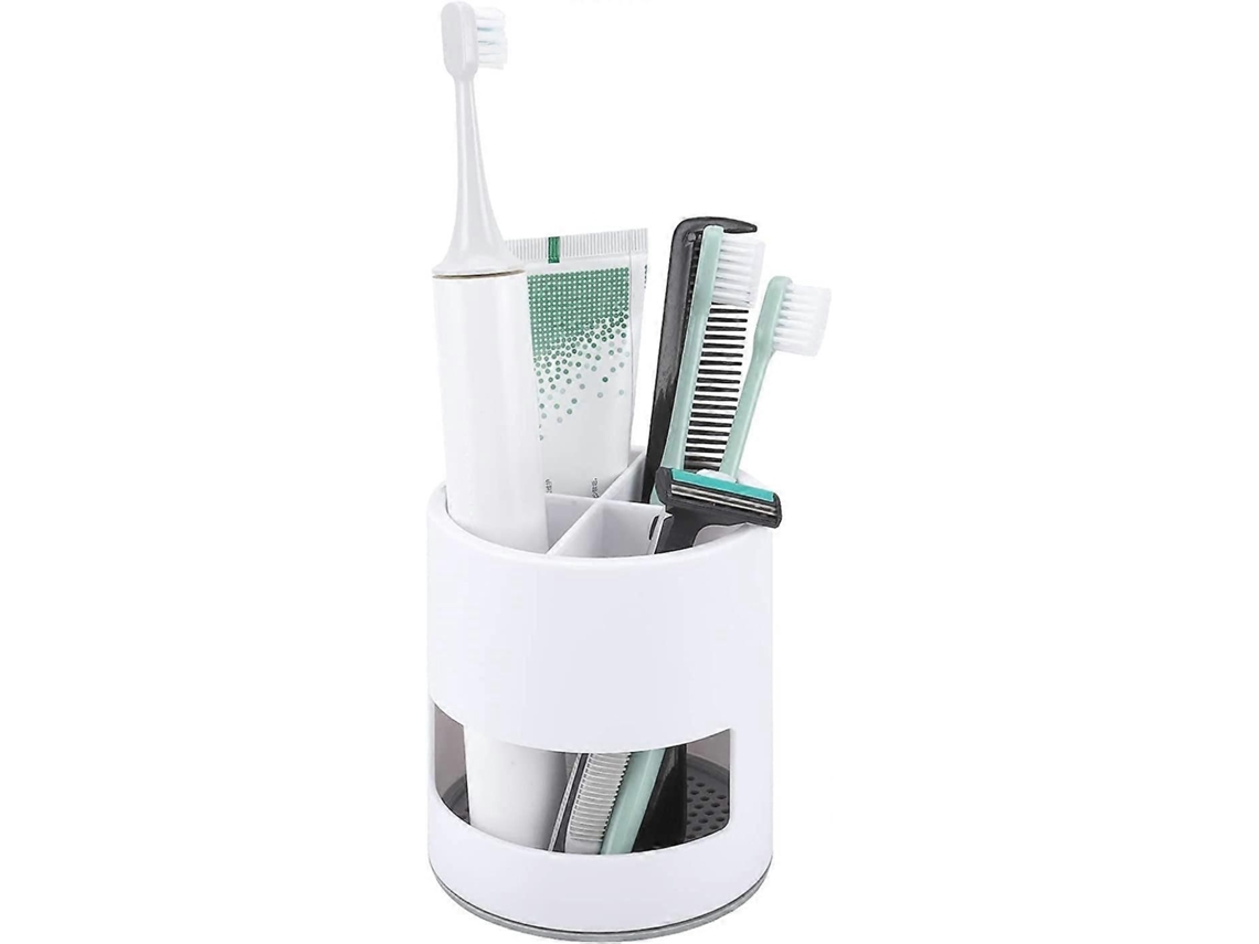 Suporte De Escova De Dentes Ventilado E Antimofo, Compacto E Resistente, Para Banheiro (branco)