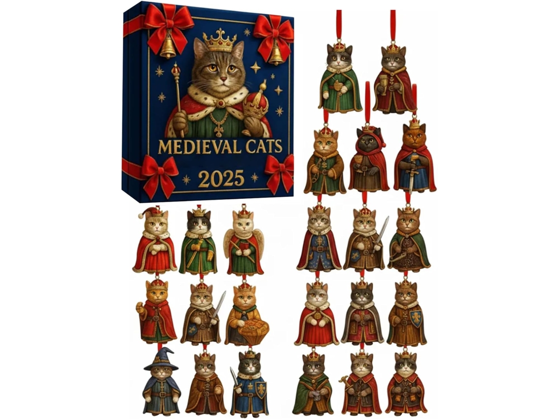 Calendário Do Advento De Natal Em Acrílico 2d | Enfeite De Advento